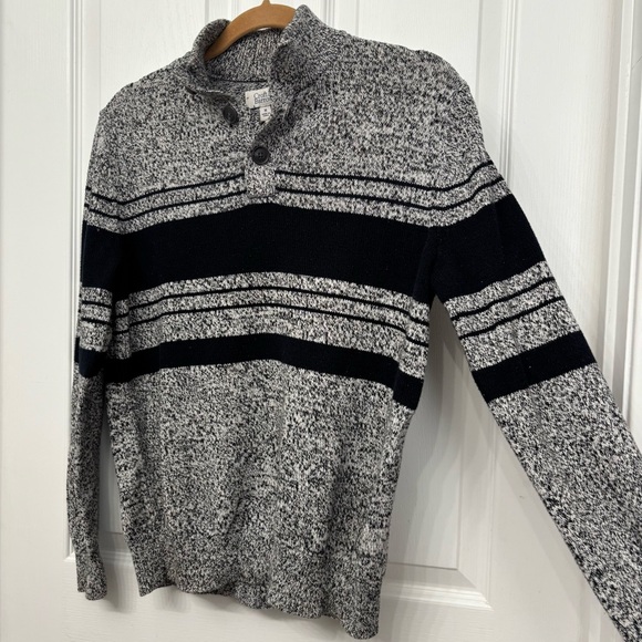 Croft & Barrow Marled Knit Sweater | Men’s M | Button Mock Neck - Picture 4 of 8